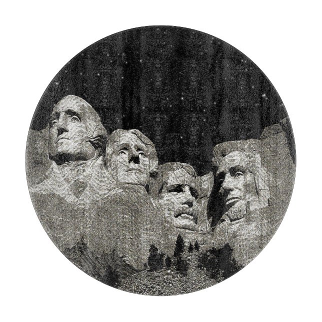 American Presidents Mount Rushmore,  Cutting Board (Front)