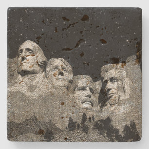American Presidents Mount Rushmore, Stone Coaster