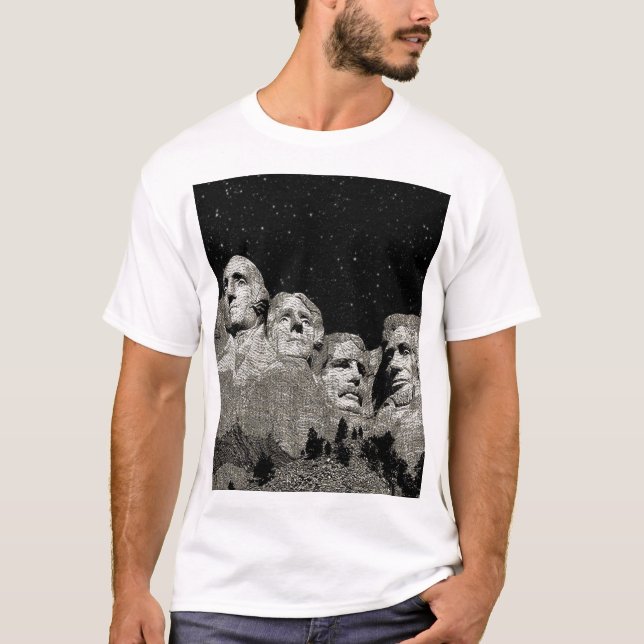 American Presidents Mount Rushmore,   T-Shirt (Front)