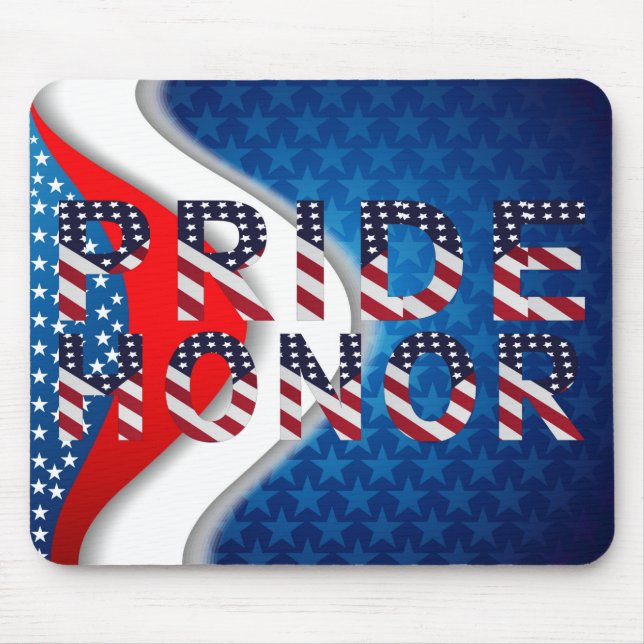 American Pride and Honour Mouse Pad (Front)