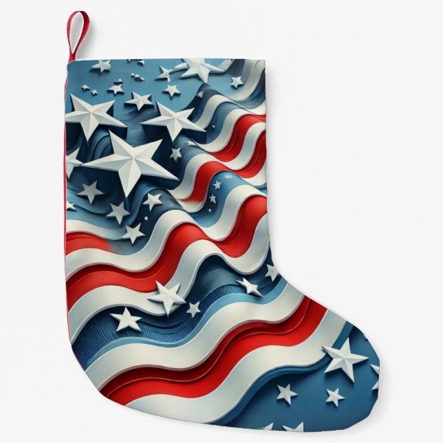 American Pride Christmas Stocking Stars & Stripe (Front)