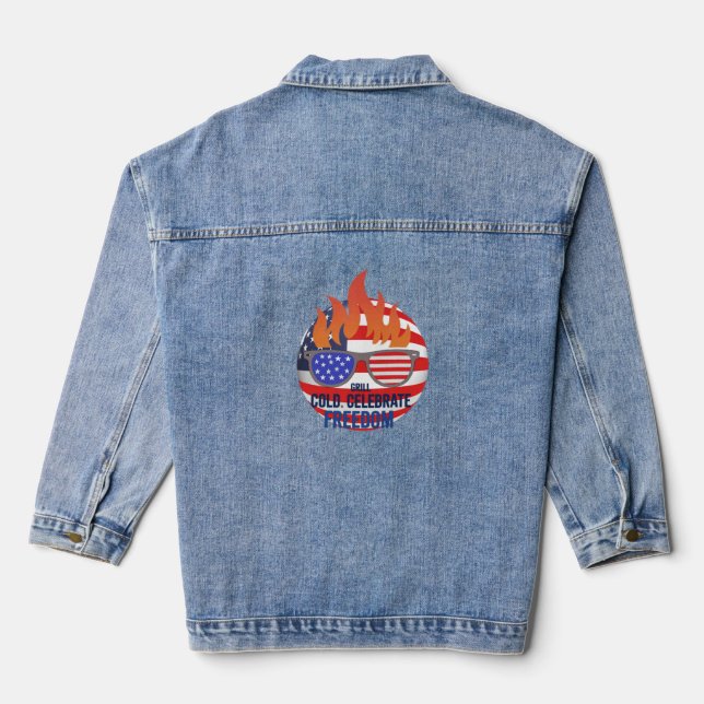 American pride denim jacket (Back)