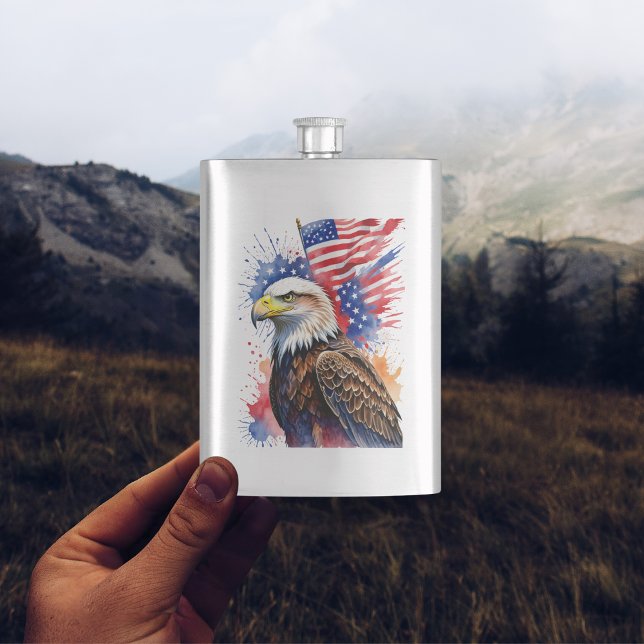 American Pride Eagle Hip Flask (Creator Uploaded)