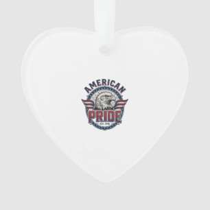 American Pride Eagle Vintage Patriotic Design_1 Ornament