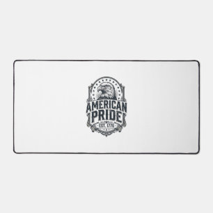 American Pride Eagle Vintage Patriotic Shirt Desig Desk Mat