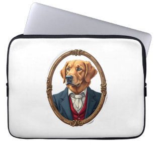 American Pride Golden Retriever Vintage Shirt 4 Laptop Sleeve