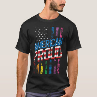 American Pride LGBT Patriot Gay Lesbian Patriotic  T-Shirt