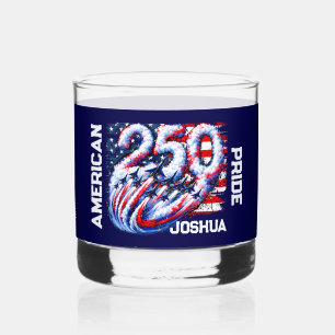 American Pride Patriotic Tribute Whiskey Glass