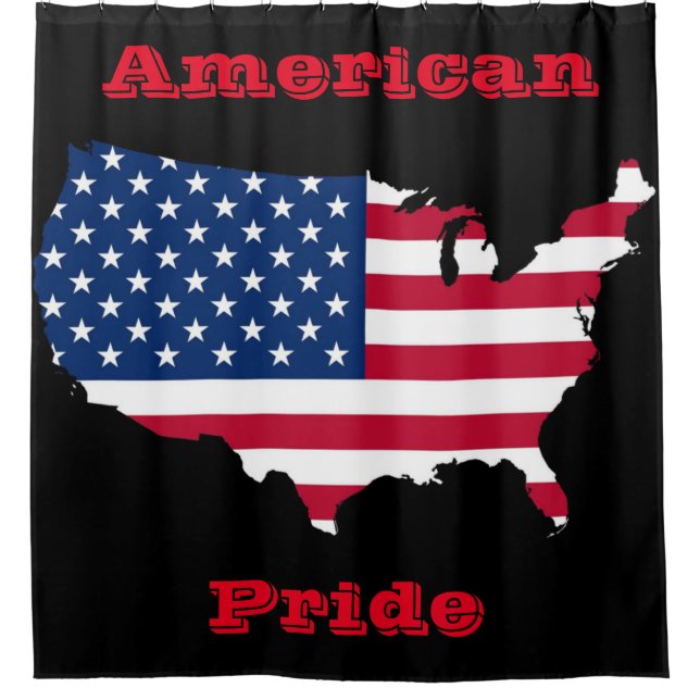 American Pride Shower Curtain (Front)
