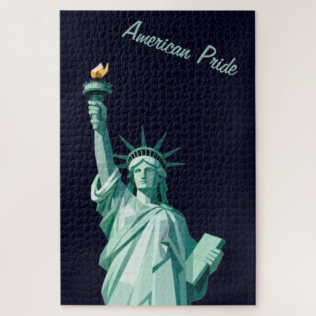 American Pride Statue of Liberty Geometric Puzzle (Vertical)