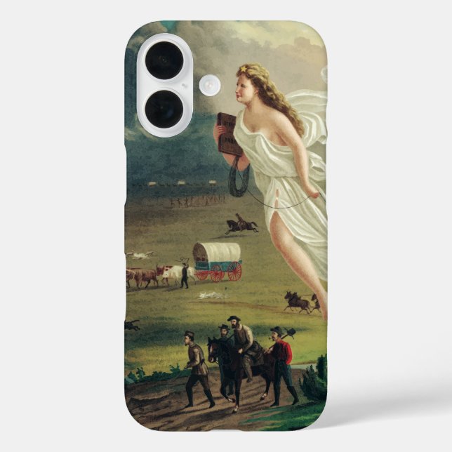 American Progress by John Gast Frontier Art Case-Mate iPhone Case (Back)