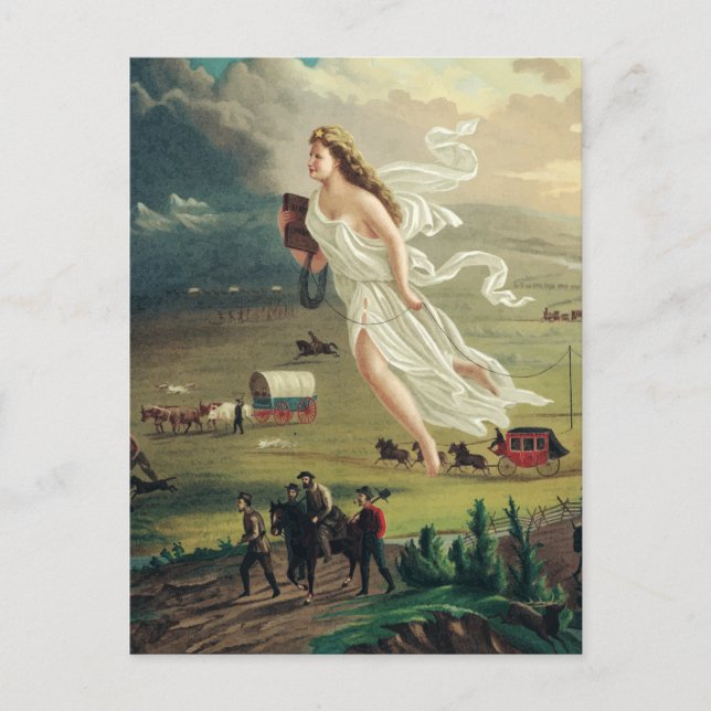 American Progress by John Gast Frontier Art Postcard (Front)