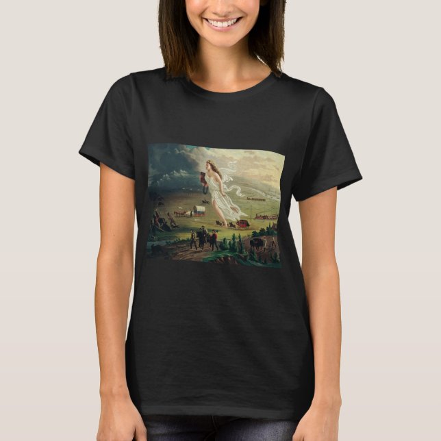 American Progress by John Gast Frontier Art T-Shirt (Front)