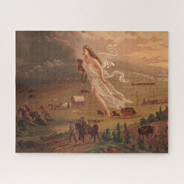 American progress, John Gast 1872  Jigsaw Puzzle (Horizontal)