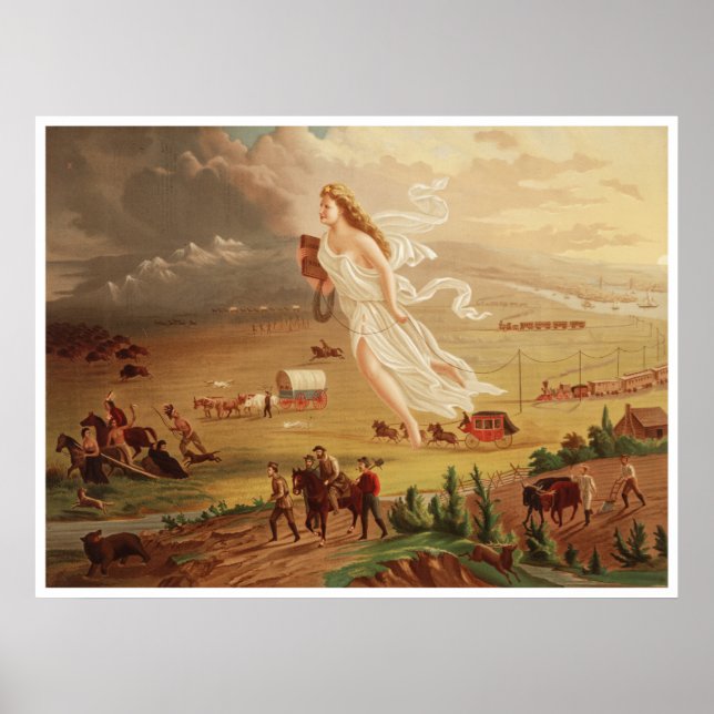 American progress - Manifest Destiny [1873] Poster (Front)