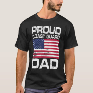 American Proud Coast Guard Dad Daddy Father Vetera T-Shirt