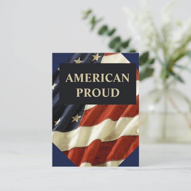 AMERICAN PROUD POSTCARD (Standing Front)
