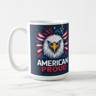 American Proud USA Flag Patriotic Gift Coffee Mug
