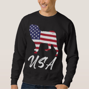 American Pug USA Flag TShirt for Pug Lovers Essent