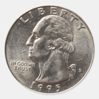 American Quarter 1995 Classic Round Sticker