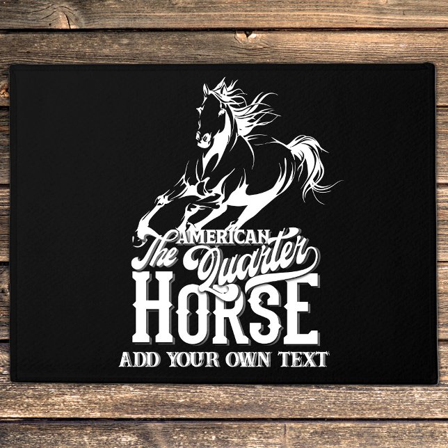 American quarter horse Cowboy wild west western Doormat (American quarter horse Cowboy wild west western Doormat)