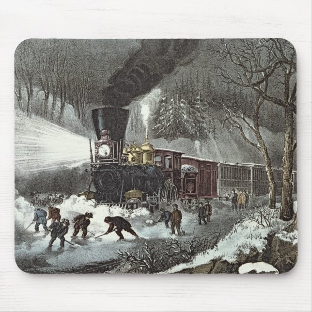 American Railroad Scene, 1871 Mouse Pad (Front)