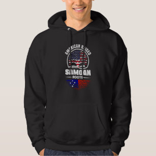 American Raised With Samoan Roots Samoa Samoan Fla Hoodie