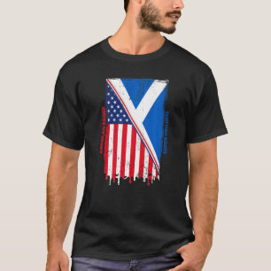 American Raised With Scottish Roots With Scotland  T-Shirt