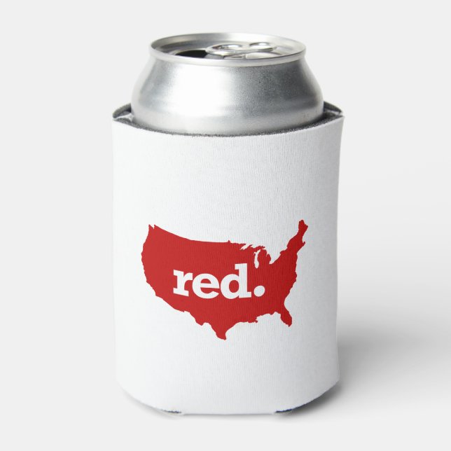 AMERICAN RED STATE CAN COOLER (Can Front)