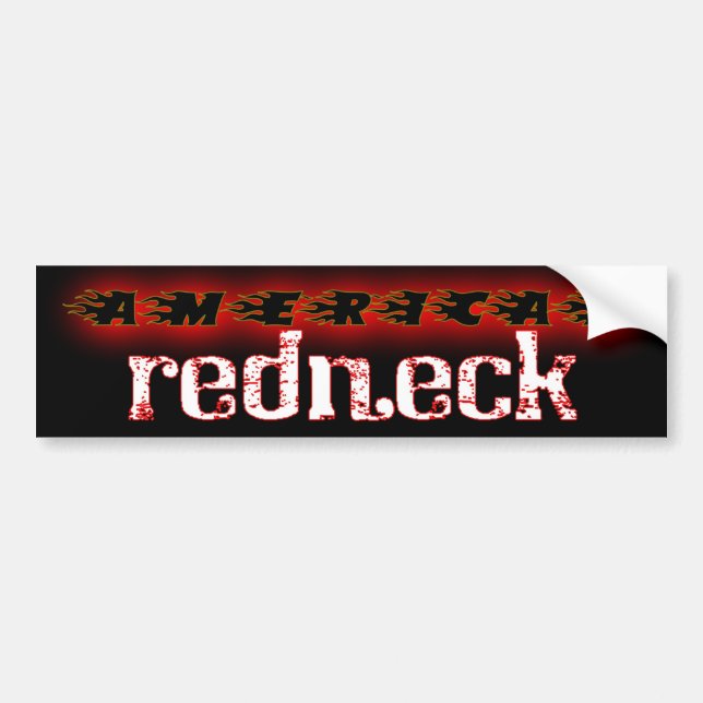 American Redneck Bumper Sticker (Front)