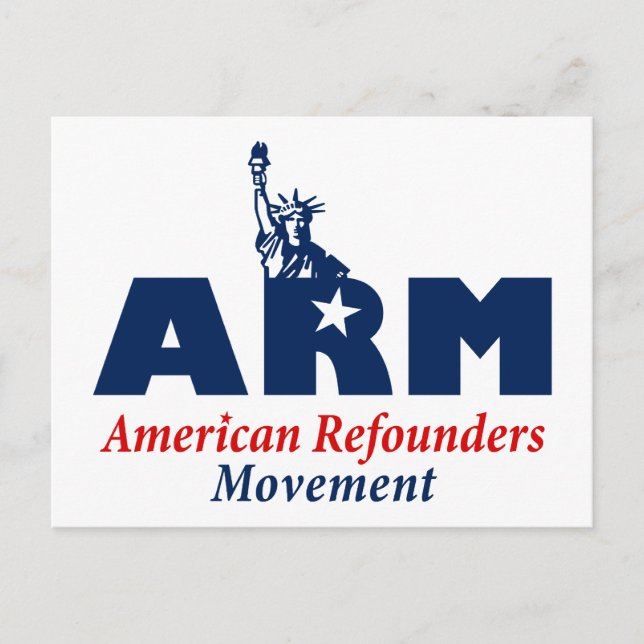 American Refounders Movement (ARM) Postcard (Front)