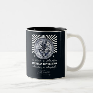 American Revolution Alexander Hamilton Washington Two-Tone Coffee Mug