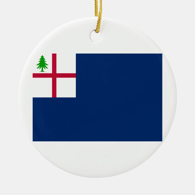 American Revolution Battle of Bunker Hill Flag Ceramic Ornament (Front)
