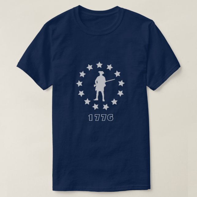 American Revolution - Colonial Soldier 1776 T-Shirt (Design Front)
