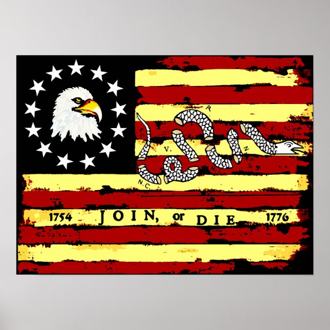 American Revolutionary Flag Poster (Front)