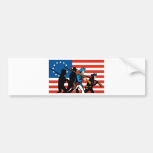 american revolutionary soldier patriot bumper sticker