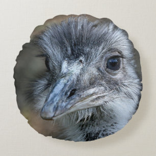 American Rhea Portrait Round Cushion