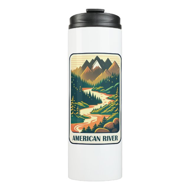 American River California Colours Thermal Tumbler (Front)