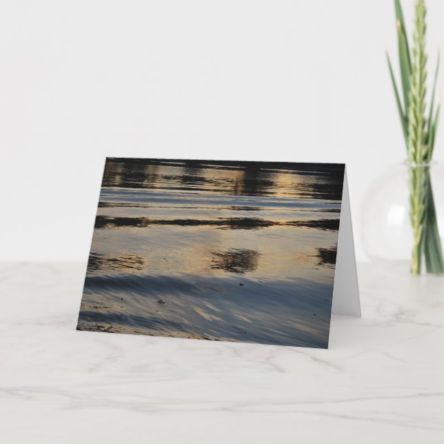 American River Ripples Greeting Card (Front)