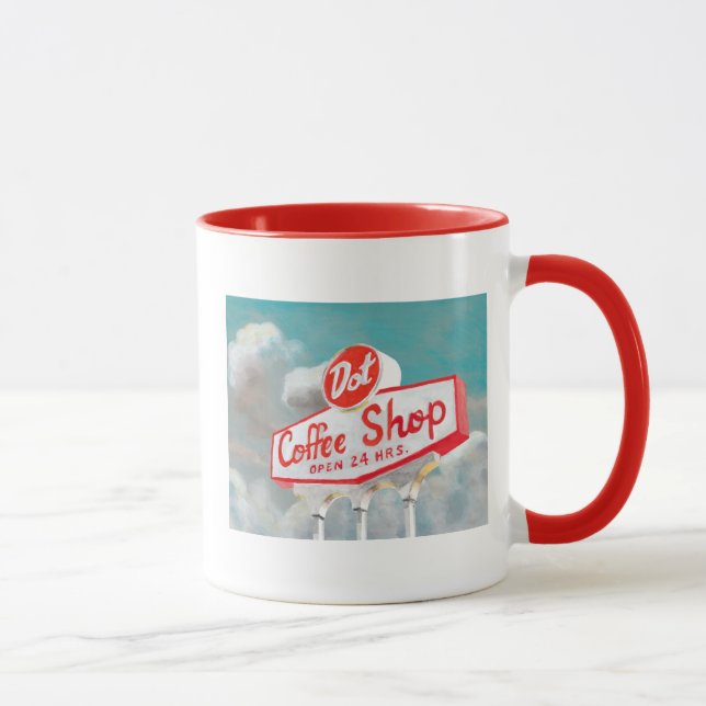 American Roadside | Coffee Shop Sign Mug (Right)