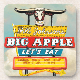 American Roadside Restaurant Sign Coaster