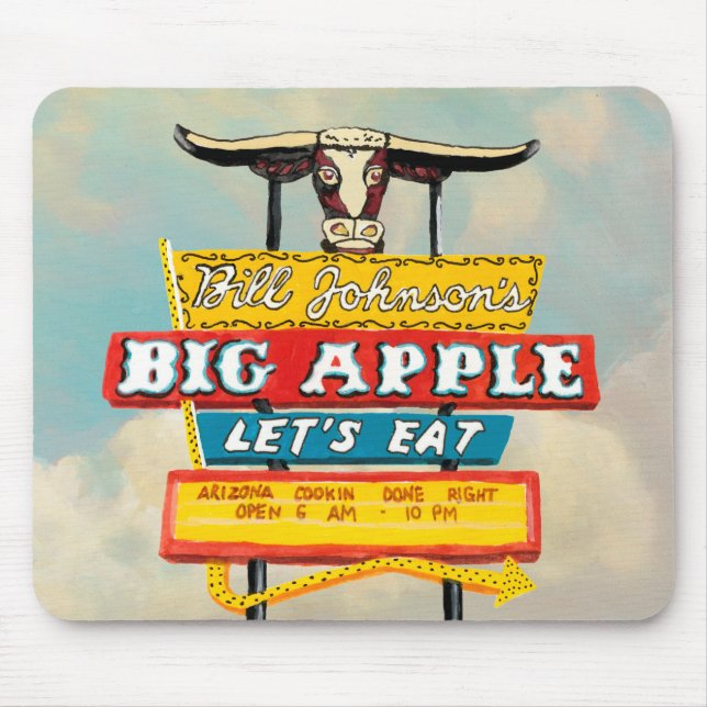 American Roadside | Restaurant Sign Mouse Pad (Front)
