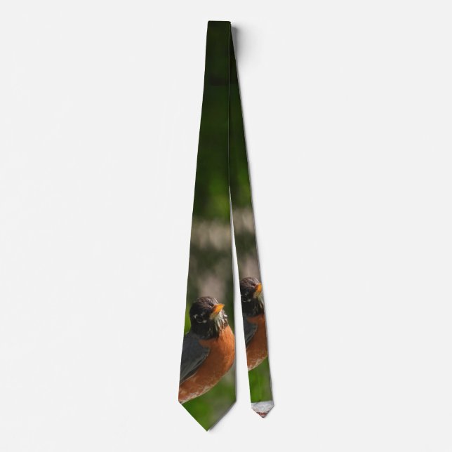 American Robin Bird Tie (Front)
