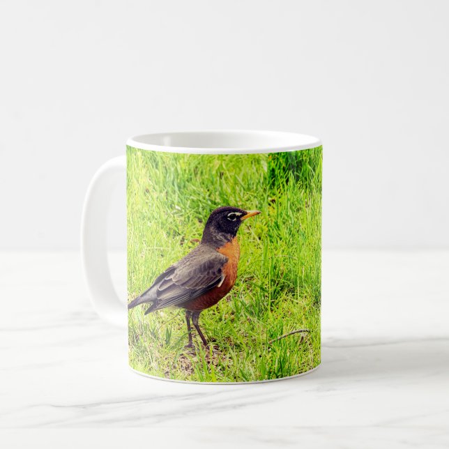 American Robin Coffee Mug (Front Left)