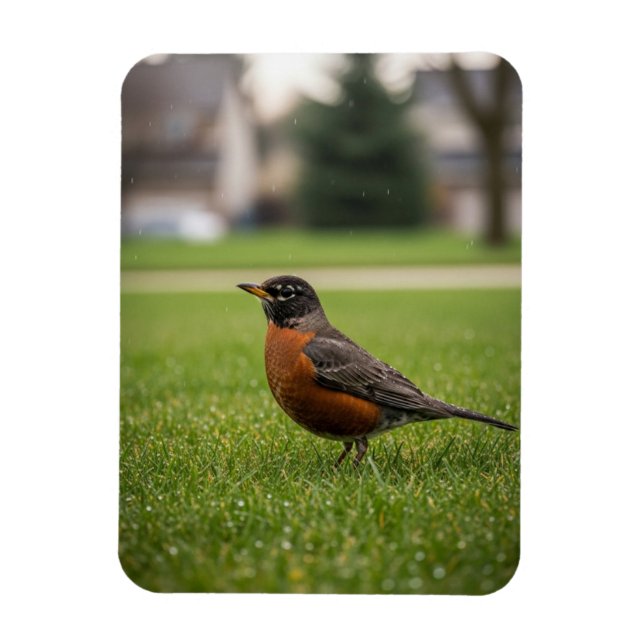 American Robin Magnet (Vertical)