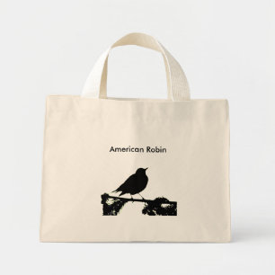 American Robin Silhouette  Bag