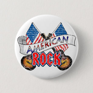 American Rock 6 Cm Round Badge