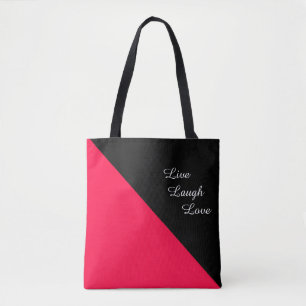 American Rose and Black Tote Bag