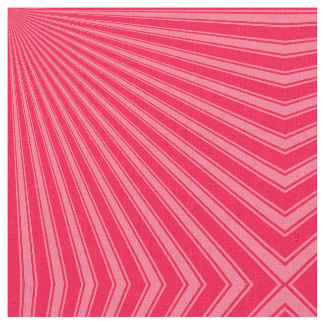 American rose Colour Stripe Funky Pattern Fabric (Close Up)