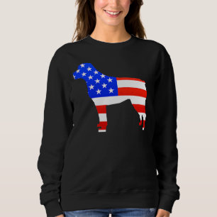American Rottweiler Silhouette Sweatshirt